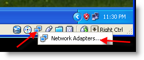 Change Network Settings virtual Machine