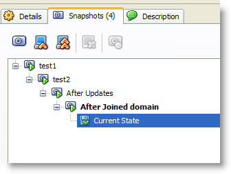 Branched Snapshot VirtualBox