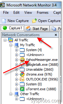 Monitor Network Traffic Windows 7 Microsoft Network Monitor 3.4