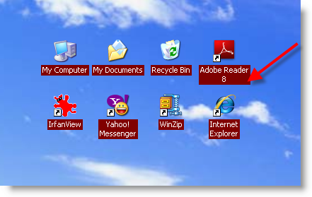 Remove Icon Background Color in Windows XP, Windows 7 - Sysprobs