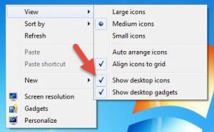 Windows Desktop Icons Missing on Vista, Windows 7 and Windows 8.1 - How