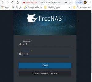 Подключение к freenas из windows