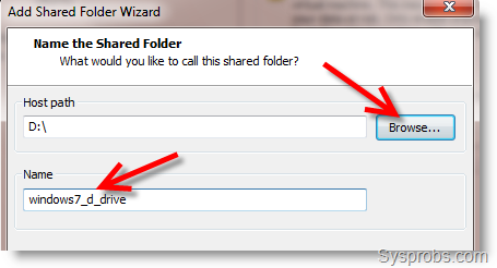 vmware player shared folder