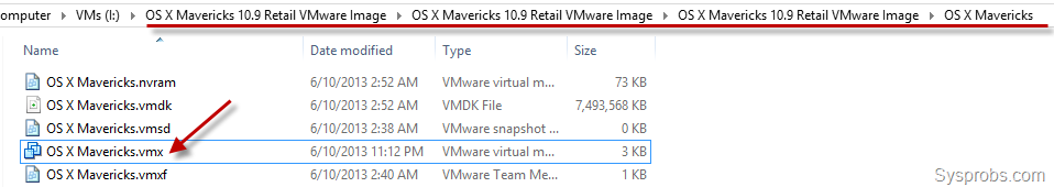 create vmx file