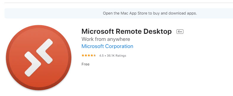microsoft remote desktop client for mac app store