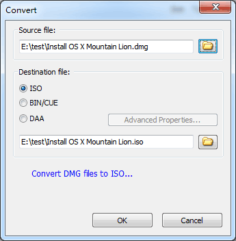 convert dmg to iso or extract dmg file