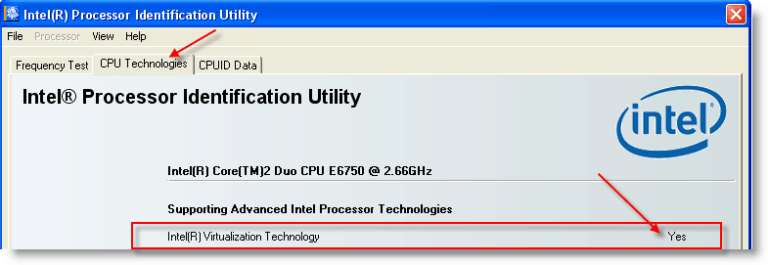 install intel processor identification utility
