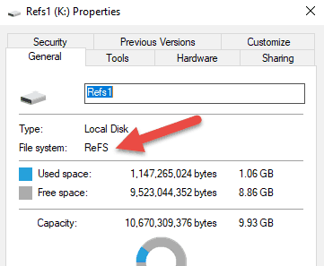 check file disk formatting in windows 10