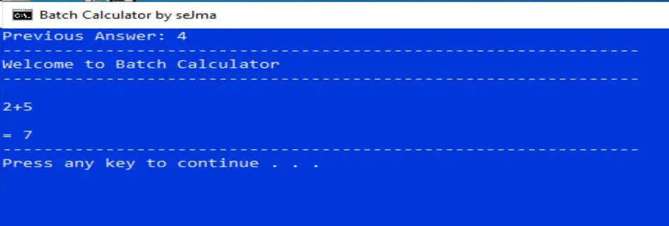 Working Simple Calculator