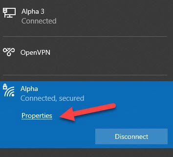 Wi Fi Properties In Windows 10