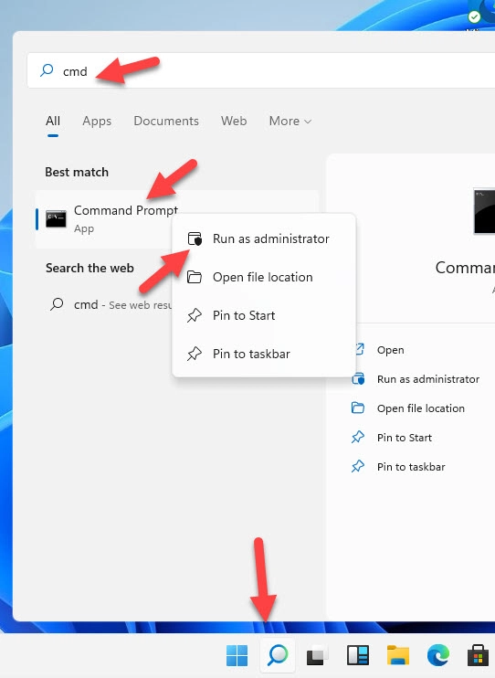 Open Cmd As Administrator In Windows 11