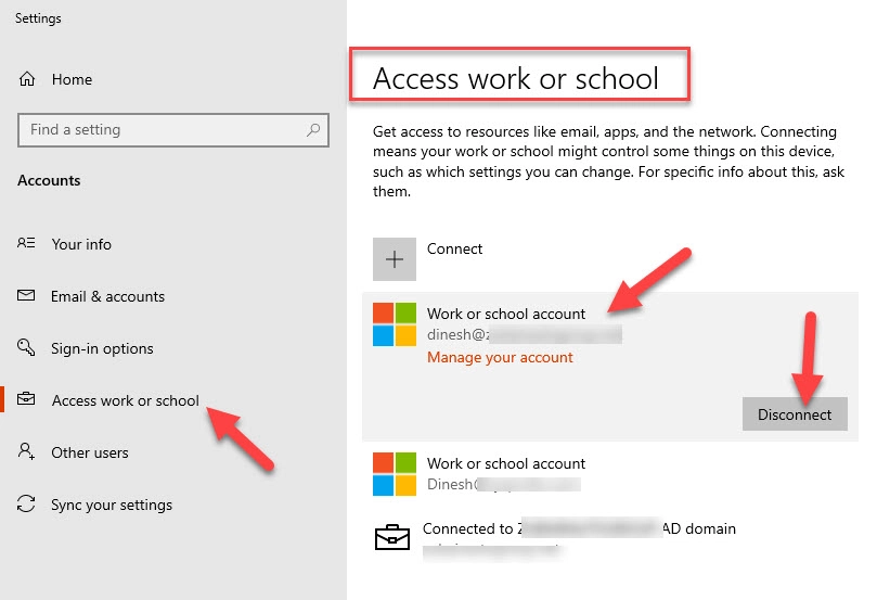 Access Work Or Scshool Account