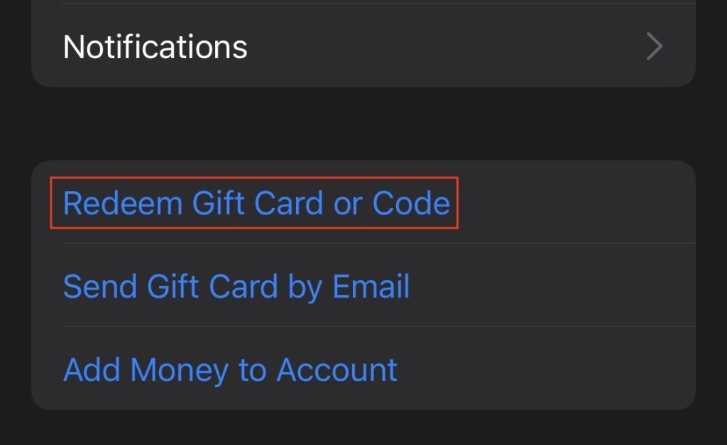 Redeem Gift Card Or Code