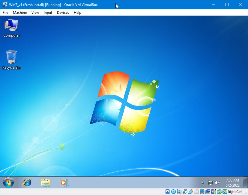 Download And Use Windows 7 Pre Installed VirtualBox Image Sysprobs