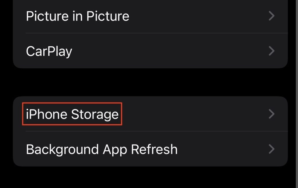 IPhone Storage