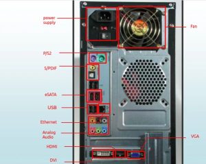 Front Panel of CPU with Label (BackSide) Connectors -Ultimate Guide ...