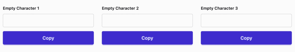 Empy Character