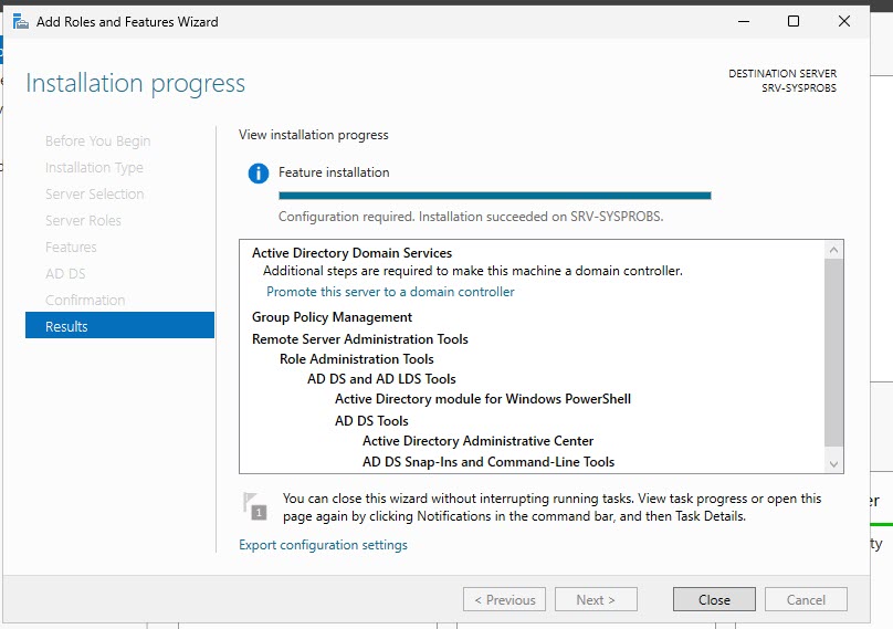 Feature Installed