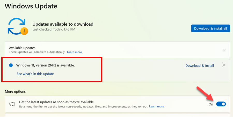 26H2 Download And Install