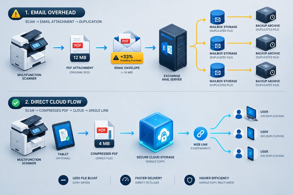 A Clear Visual Comparison Between Two Document Workflo