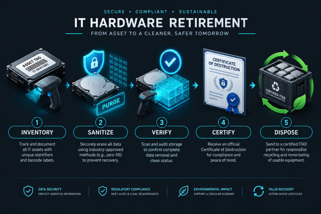 It Hardware Retirement Lifecycle Infographic